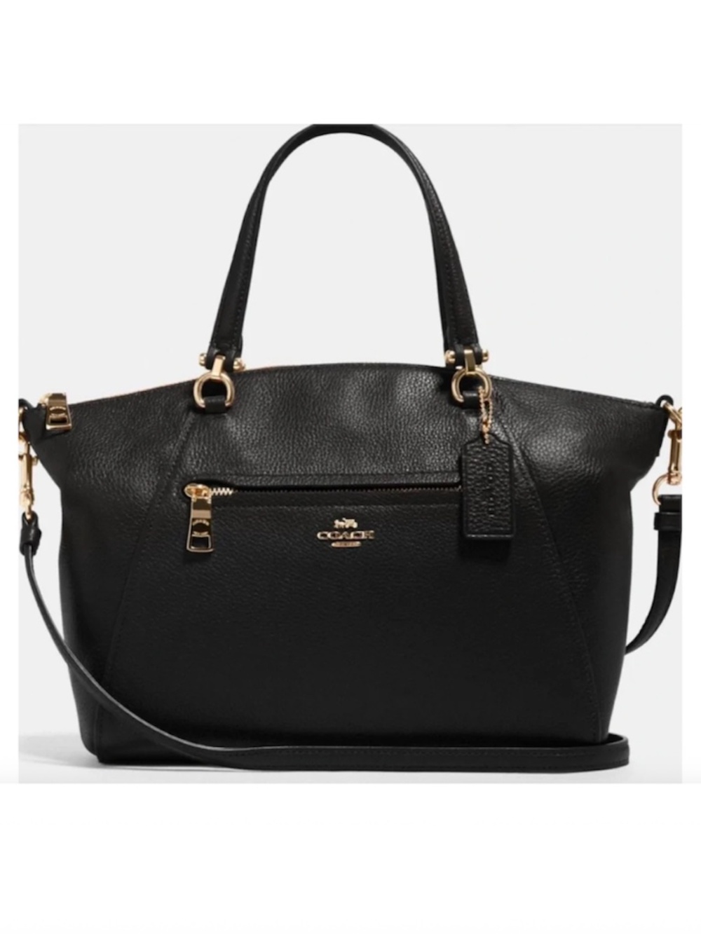 Original Coach Satchel, Coach Bag, Coach Crossbody Bag, Black/Gold
